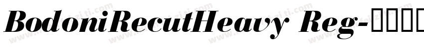 BodoniRecutHeavy Reg字体转换